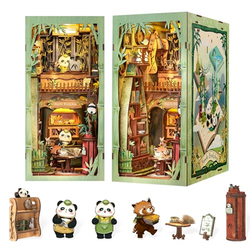 Fsolis Book Nook Kit für Erwachsene DIY Miniature House mit LED - Licht für Buchstütze Bibliothek Bücherregal Dekoration 3D Puzzle Buchstützen aus Holz Erwachsene Booknook Geschenken für Fsolis Book Nook Kit für Erwachsene DIY Miniature House mit LED - Licht für Buchstütze Bibliothek Bücherregal Dekoration 3D Puzzle Buchstützen aus Holz Erwachsene Booknook Geschenken für von Fsolis