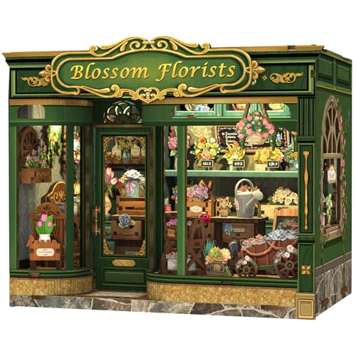 Fsolis Book Nook Kit & DIY Puppenhaus für Teenager und Erwachsene - 3D Puzzle Assembly Kit, Kreatives Bücherregal & Raumdekor, für Geburtstage, Feiertage, Blütenfloristen) von Fsolis