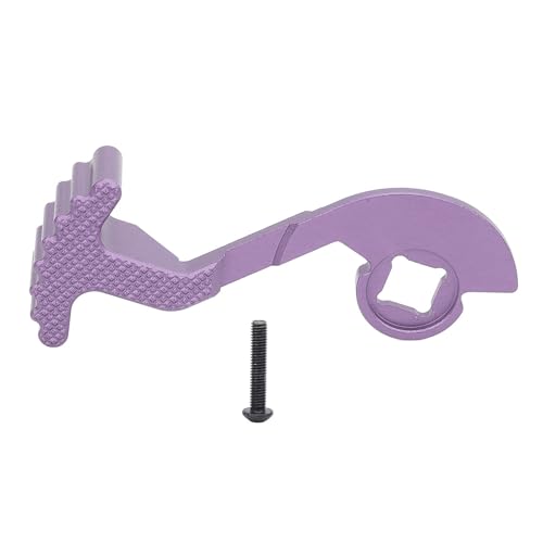 Fuchooky 1/10 RC Car Transmitter Steering Wheel Ergonomic One Handed Control Transmitter Adapter for NB4 Controller (Purple) von Fuchooky
