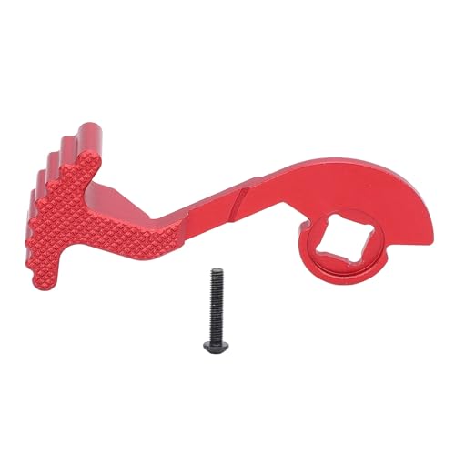Fuchooky 1/10 RC Car Transmitter Steering Wheel Ergonomic One Handed Control Transmitter Adapter for NB4 Controller (Red) von Fuchooky