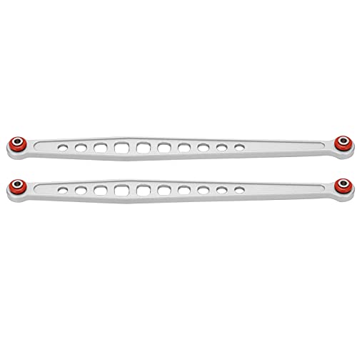 Fuchooky 2 PCs Hinterradaufhängung Linkstange Bindung Aluminiumlegierung Hinterradaufhängung für UDR (Silver) von Fuchooky
