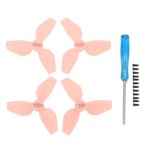 Fuchooky 2Pair Propellers Ersatz für NEO -Zubehör PC -Drohnen -Propeller Flügel Klingen Ersatzteile mit Schrauben (Pink) von Fuchooky