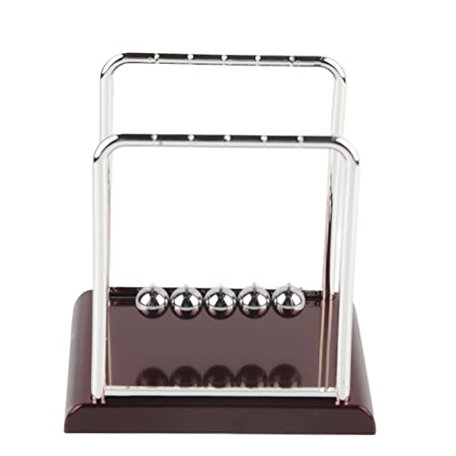 Newtons Cradle Balance Ball Physics Spielzeug, Bildungsschreiber - für Home Office, Demonstrator für Schwungschutz für Erwachsene (Großer Billardkugel) von Fuchooky
