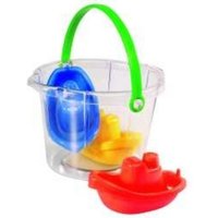 Transparenter Eimer mit Schiffchen von Fuchs - Spielstabil