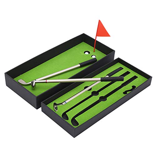 Fuerdich Minigolf-Set, Mini-Desktop-Golfballstift, Golfballschläger-Stiftspiel Mit Feiner Verarbeitung, Einzigartiges Design Für Männer, Frauen, Teenager, Jungen von Fuerdich