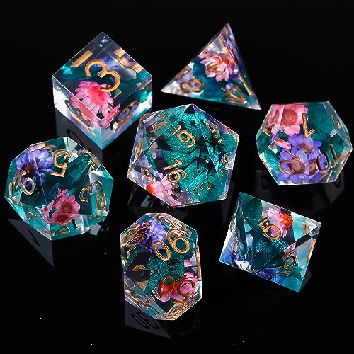 FugaCity DND-Würfel-Set, flüssiger Kern, handgefertigt, scharfe Kanten, 7-teiliges Kunstharz-Würfel-Set, polyedrisches Würfel-Set, D&D-Würfel-Set mit Geschenkwürfeletui für RPG, MTG Tischspiele ( FugaCity DND-Würfel-Set, flüssiger Kern, handgefertigt, scharfe Kanten, 7-teiliges Kunstharz-Würfel-Set, polyedrisches Würfel-Set, D&D-Würfel-Set mit Geschenkwürfeletui für RPG, MTG Tischspiele ( von FugaCity