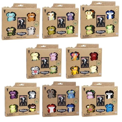 Fuggler Collectible Figures 5-Pack - 4 Toy Figures + 1 Mystery Hidden Figure - for Children 6+ - 44 Figurines to Collect. Fuggler Collectible Figures 5-Pack - 4 Toy Figures + 1 Mystery Hidden Figure - for Children 6+ - 44 Figurines to Collect. von Fuggler