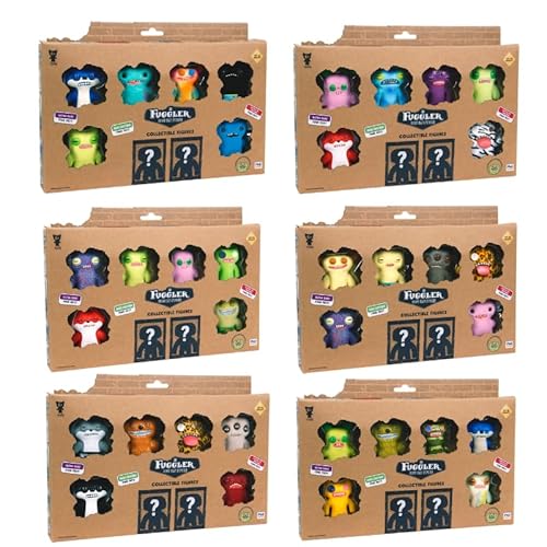 Fuggler Collectible Figures 8-Pack - 6 Toy Figures + 2 Mystery Hidden Figures - for Children 6+ - 44 Figurines to Collect. von Fuggler
