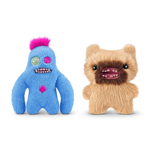 Fuggler-Hairy Fuggs 9"-Series 1-Plush 2PK(Sasquoosh - Tuft - Blue and Screech - Beard - Blonde) von Fuggler