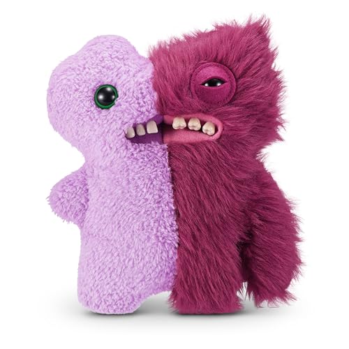 Fuggler Misfit Monsters 23 cm Serie 1 von ZURU, Funny Ugly Monster Plüschspielzeug (Gaptooth Mcgoo & Wide Eyed-Lilac and Red) von Fuggler