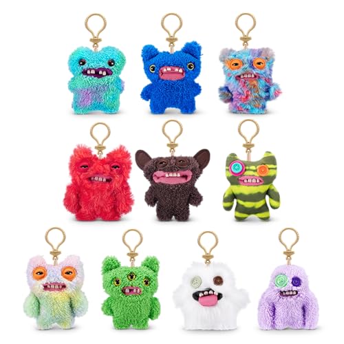 Fuggler Schlüsselanhänger Serie 3 von ZURU, 5" Funny Ugly Monster, Plüsch, zum Sammeln, Spielzeug (3 Pack) von Fuggler