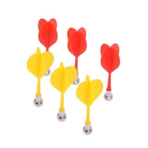 Fuhjythy 6 Stueck Ziel, rot, gelb Kunststoff Fluegel magnetischen Nadel Fuhjythy 6 Stueck Ziel, rot, gelb Kunststoff Fluegel magnetischen Nadel von Fuhjythy