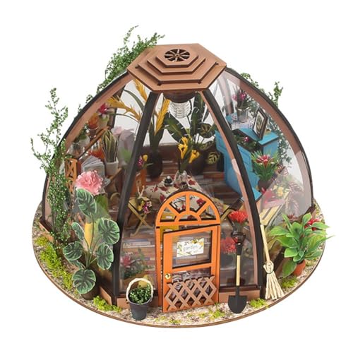 Fuhjythy Puppenhaus, Miniatur-DIY-Werkzeug-Teileraum mit Möbeln für EIN Romantisches Valentinstagsgeschenk von Fuhjythy