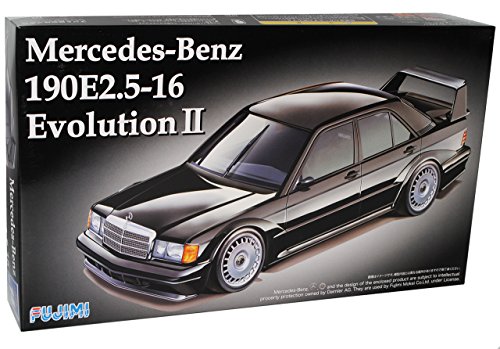 Fujimi Mercedes-Benz C-Klasse W201 190E 2.5 16 Evolution II 1982-1993 Kit Bausatz 1/24 Modell Auto mit individiuellem Wunschkennzeichen von Fujimi