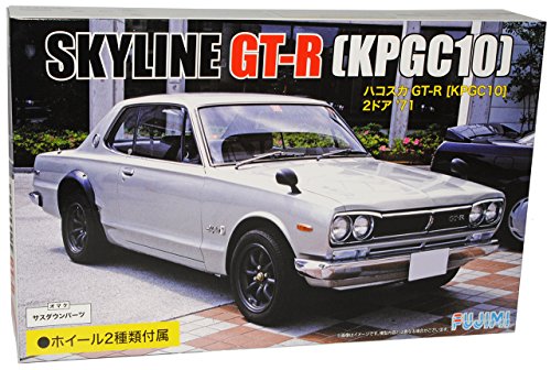 Fujimi Nisan Skyline GT-R KPGC10 Typ C10 Coupe Silber 1968-1972 Kit Bausatz 1/24 Modell Auto Modell Auto von Fujimi