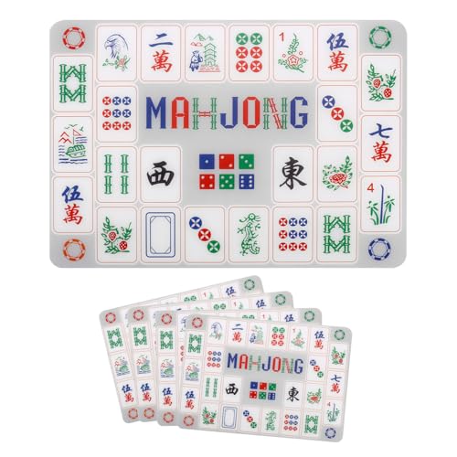 Fukaisu 4 Stück Mahjong-Fliesenmixer, Langlebig Mahjong-Steine-Mischer Mischkarten Schneller Mischen und Mischen Must-Have Mah-Jongg-Zubehör Geschenke für Spieleliebhaber von Fukaisu