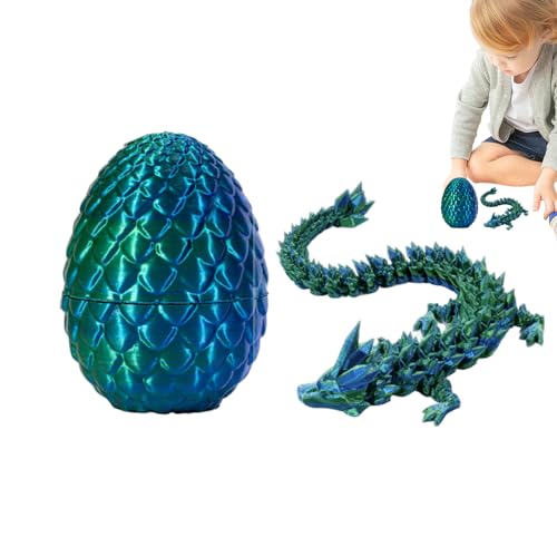 3D-Drachenei, Drachenei Mit Drachen Im Inneren, Kristalldrachen-Fidget-Spielzeug, Schreibtischspielzeug, Drachenspielzeug Für Jungen Und Kinder, Zappelspielzeug, Heimbüro-Dekoration von Fukamou