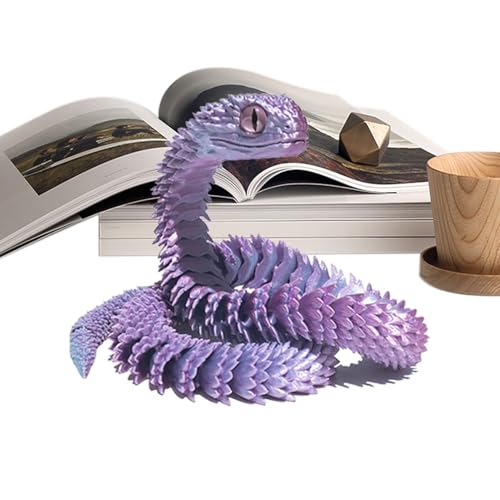 Fukamou Gelenkschlangenmodell, 3D-gedruckte Gelenkschlange, Realistische Schlangentiere Spielzeug-Schreibtischdekoration, Flexible -Gelenke Schlange Schreibtisch Spielzeug Für Schlafzimmer, Fukamou Gelenkschlangenmodell, 3D-gedruckte Gelenkschlange, Realistische Schlangentiere Spielzeug-Schreibtischdekoration, Flexible -Gelenke Schlange Schreibtisch Spielzeug Für Schlafzimmer, von Fukamou