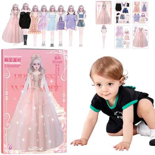 Fukamou Magnet-Outfit Und Zubehörteile, Magnetische Anziehpuppen, Sichere Anziehpuppen, Lehrreiches Tragbares Rollenspielspielzeug Für -Geburtstag, Neujahr, Weihnachten, Ostern Fukamou Magnet-Outfit Und Zubehörteile, Magnetische Anziehpuppen, Sichere Anziehpuppen, Lehrreiches Tragbares Rollenspielspielzeug Für -Geburtstag, Neujahr, Weihnachten, Ostern von Fukamou