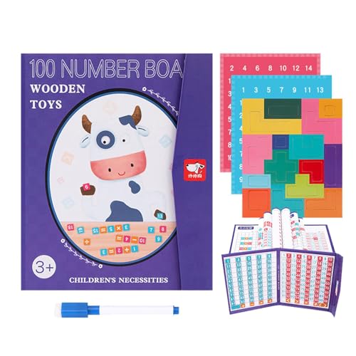 Fukamou Magnetisches Bruchteil-Rätselbuch, Magnetisches Lernrätsel,Montessori-Mathematik-Lehrbuch | Üben Sie logisches Denken und frühes Lernspielzeug zum Zählen für Klassenzimmer, Wohnzimmer und von Fukamou