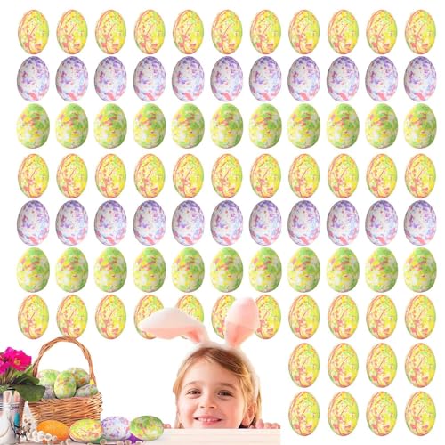 Fukamou Ostereier-Dekoration, Künstliche Eier Für Ostern - 100x Schaumstoffeier Osterornamente - Künstliche -Vogeleier, Osterkörbchenfüller, Feiertagsdekoration, Partyzubehör Für Familienfeiern Fukamou Ostereier-Dekoration, Künstliche Eier Für Ostern - 100x Schaumstoffeier Osterornamente - Künstliche -Vogeleier, Osterkörbchenfüller, Feiertagsdekoration, Partyzubehör Für Familienfeiern von Fukamou