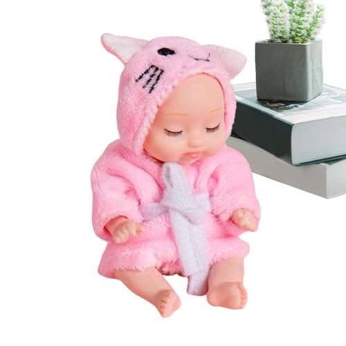 Fukamou Realistische Puppe Für Kinder, Simulationspuppe, Kleine Wiedergeborene Puppen, Wiedergeborene Kleinkindpuppen, Weiche -Kleine Puppen Für Und Mädchen Ab 3 Jahren, 4,3-Zoll-süße Puppen Fukamou Realistische Puppe Für Kinder, Simulationspuppe, Kleine Wiedergeborene Puppen, Wiedergeborene Kleinkindpuppen, Weiche -Kleine Puppen Für Und Mädchen Ab 3 Jahren, 4,3-Zoll-süße Puppen von Fukamou