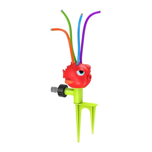 Fukamou Sprinkler-Spielzeug für Kinder, Wassersprinkler für den Garten, Verstellbares Wassersprühspielzeug, Wasserspielspielzeug mit sicherem Design für Outdoor-Aktivitäten, Strände, Gärten, von Fukamou