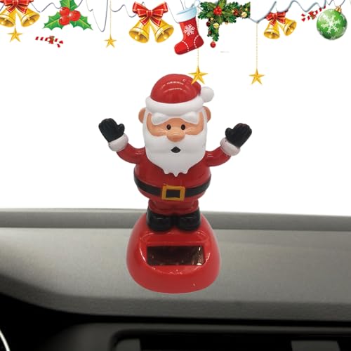 Fukamou Weihnachts-Solar-Tanzfigur,Weihnachts-Solar-Tanzspielzeug | Tanzende Dekoration Für Das Armaturenbrett | Kreative Solar- Tanzfiguren, Spielzeug, Auto-Armaturenbrett, Schüttelnde von Fukamou