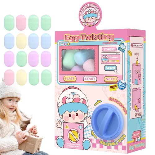 Krallenmaschine Spielzeug, Krallenmaschine Für Kinder - Verkaufsautomat Twist Egg Machine Spielzeug - Weihnachtsspielzeugpreise, Multifunktionaler Weihnachtseierspender von Fukamou