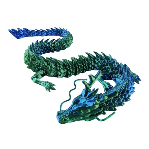 3D-Gedruckter Beweglicher Drache, 3D Gedruckter Drache Dragons Spielzeug, Realistische Beweglicher Drachen Figuren, 3D-gedruckte Edelstein-Drachenfiguren Kristalldrachen-Spielzeugfigur von Fulenyi