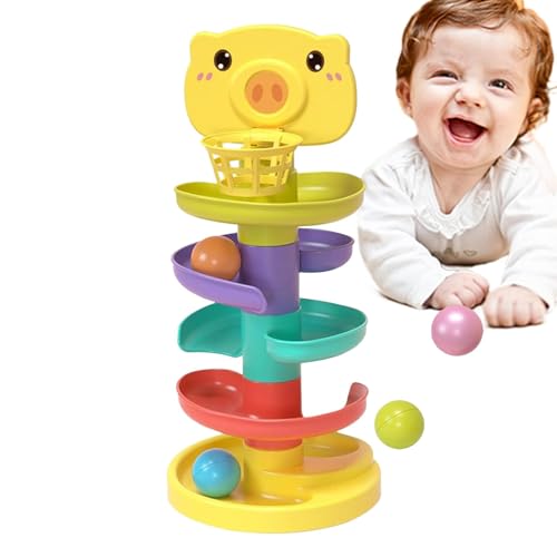 Ballfallspielzeug, Rollturm, drehbarer Turm, Lernball, robust, stapelbar, liebenswert und kreativ, Spielzeug für frühes Lernen, Zusammenarbeit mit Augen Ballfallspielzeug, Rollturm, drehbarer Turm, Lernball, robust, stapelbar, liebenswert und kreativ, Spielzeug für frühes Lernen, Zusammenarbeit mit Augen von Fulenyi