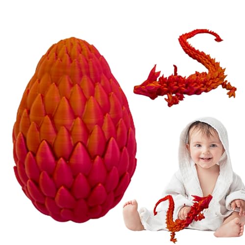 Bewegliches Drachenei, Fidget-Spielzeug, Dracheneier, langlebiges Drachenei-Spielzeug, bedrucktes Geschenk, flexibles Spielzeug mit Drachenei von Fulenyi