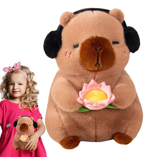Capibara Plüschtier, Capibara-Plüschtier, süßes Karpinchen-Plüschtier, 25 cm / 9,8 Zoll mit -Plüschpuppe, Plüsch und lustiges Plüschtier Pa von Fulenyi