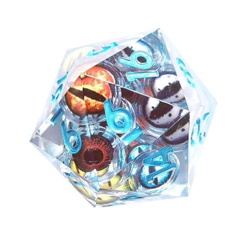 Drachenwürfel, Rollenspiel-Würfel, flüssige Kernwürfel, runde Würfel, polyedrische Würfel für Rollenspiele, schwebende Würfel für Tischspiele von Fulenyi
