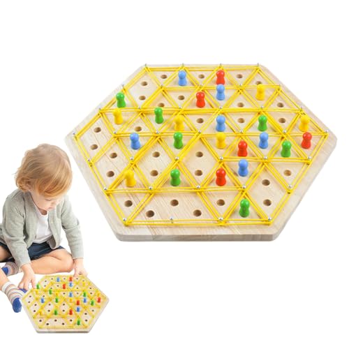 Dreieckiges Brettspiel mit Gummiband, dreieckiges Gummiband, interaktive Spiele für Eltern und Kinder, Familienspiel, Territory Capture, pädagogisches Spielzeug, Spiele Dreieckiges Brettspiel mit Gummiband, dreieckiges Gummiband, interaktive Spiele für Eltern und Kinder, Familienspiel, Territory Capture, pädagogisches Spielzeug, Spiele von Fulenyi