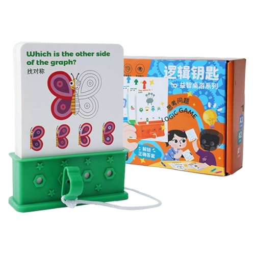 Flash-Karten für Kinder, Logikspiele für Kinder, Spielzeug zur Verbesserung der Logik von Kindern mit frühen pädagogischen Schlüsseln, Förderung der Schlüssel zum logischen Denken, lustige Schlüssel von Fulenyi