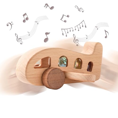Flugzeugmodell aus Holz, Flugzeugrassel, Kauspielzeug mit Feinmotorik, Montessori Buchenholz Rassel verfügt über ein Dezibass-Design Flugzeugmodell aus Holz, Flugzeugrassel, Kauspielzeug mit Feinmotorik, Montessori Buchenholz Rassel verfügt über ein Dezibass-Design von Fulenyi
