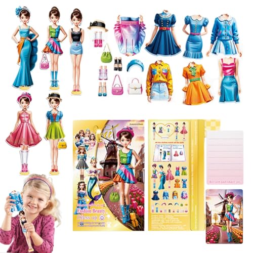 Fulenyi Anziehspiele, Anziehspielzeug, Anziehspiel, magnetische Prinzessinnen, Simulationsspiel und Spiel, Ankleide-Sets mit Büchern mit magnetischen Aufklebern für die frühe Bildung Fulenyi Anziehspiele, Anziehspielzeug, Anziehspiel, magnetische Prinzessinnen, Simulationsspiel und Spiel, Ankleide-Sets mit Büchern mit magnetischen Aufklebern für die frühe Bildung von Fulenyi