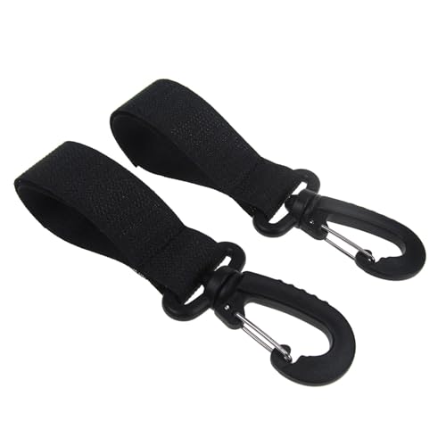 Fulenyi Clips und Haken für Kinderwagen, Wickeltaschenhaken für Kinderwagen - Karabiner mit 360 Grad drehbarem Clip, 2 Stück Mama-Tasche, große Haken zum Aufhängen von Kinderwagen Fulenyi Clips und Haken für Kinderwagen, Wickeltaschenhaken für Kinderwagen - Karabiner mit 360 Grad drehbarem Clip, 2 Stück Mama-Tasche, große Haken zum Aufhängen von Kinderwagen von Fulenyi