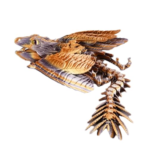 Fulenyi Drache bedruckt auf beweglichem Drachen | Mehrgelenkiger Drache mit Federdetails | bewegliches dynamisches Drachenspielzeug bedruckt für interaktive Spiele Fulenyi Drache bedruckt auf beweglichem Drachen | Mehrgelenkiger Drache mit Federdetails | bewegliches dynamisches Drachenspielzeug bedruckt für interaktive Spiele von Fulenyi