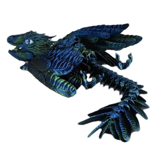 Drachenspielzeug, Bedruckt, Drachenspielzeug, Bedruckt, Fliegender Drache mit beweglichen Federn, mehrere Gelenke, bewegliche Sammelfigur, Spielzeug von Fulenyi