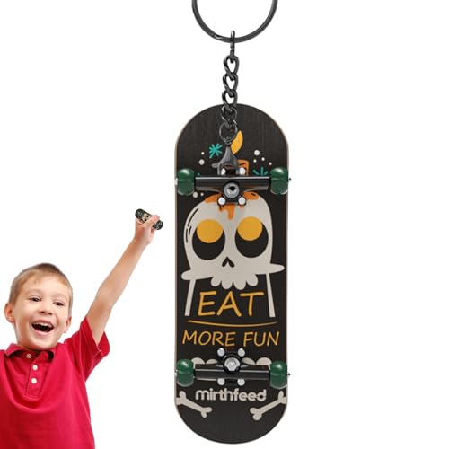 Fulenyi Finger-Skateboard mit Kugellagern, Fingerspielzeug, Fingerspielzeug, Skateboard-Spielzeug mit Finger-Schlüsselanhänger für Kinder, Sportspielzeug mit Fingern, kunstvoll bedruckt, für die Fulenyi Finger-Skateboard mit Kugellagern, Fingerspielzeug, Fingerspielzeug, Skateboard-Spielzeug mit Finger-Schlüsselanhänger für Kinder, Sportspielzeug mit Fingern, kunstvoll bedruckt, für die von Fulenyi