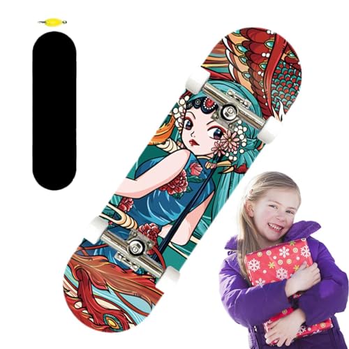 Fulenyi Fingerspielzeug-Skateboards,Fingerbretter für Kinder | Holz-Kindergriffbretter,Kleines Fingerbrett-Spielzeug, buntes Finger-Skateboard für Kinder ab 6 Jahren von Fulenyi