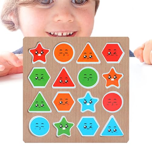 Fulenyi Formen-Spiel, Korrespondenzspiel aus Holz, vielseitig passende Blöcke, buntes Spielzeug, buntes Lernspielzeug, Sortierspiel von Fulenyi