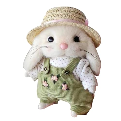 Fulenyi Gefülltes Kaninchen, Plüschhase, Plüschtierpuppe, Plüschhase, niedliches Plüschtier, 14 cm, für Weihnachten Geburtstag Fulenyi Gefülltes Kaninchen, Plüschhase, Plüschtierpuppe, Plüschhase, niedliches Plüschtier, 14 cm, für Weihnachten Geburtstag von Fulenyi