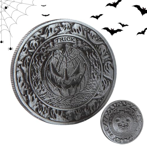 Fulenyi Halloween-Dekoration, Kürbismünze, Halloween-Kürbismünze, Sammelmünze, Halloween-Glücksmünze, Sammlermünze, Geschenk oder Kürbismünzen-Trick, ca Fulenyi Halloween-Dekoration, Kürbismünze, Halloween-Kürbismünze, Sammelmünze, Halloween-Glücksmünze, Sammlermünze, Geschenk oder Kürbismünzen-Trick, ca von Fulenyi