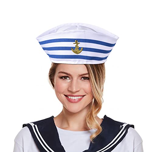 Marine Matrosenhut Kostüm - Kapitän mit weißem Seemannshut für Kostüm Zubehör Damen Herren Kostüm Zubehör Verkleidung Party Marine Matrosenhut Kostüm - Kapitän mit weißem Seemannshut für Kostüm Zubehör Damen Herren Kostüm Zubehör Verkleidung Party von Fulenyi