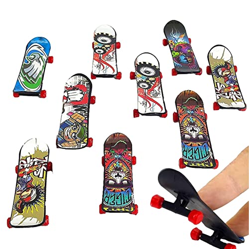 Fulenyi -Skateboards Finger - Neuartiges -Skateboard-Starter-Kit - Skateboard Fingerboards Fingerspielzeug Pack, Geschenke für Kinder Finger Skater für Teenager Erwachsene Party Favor von Fulenyi
