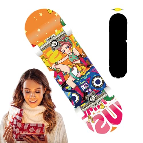 Fulenyi -Skateboards für Kinder, Skateboards für Finger | Holzgriffbretter für Kinder | Kleines Fingerbrett-Spielzeug, buntes Finger-Skateboard für Kinder ab 6 Jahren von Fulenyi