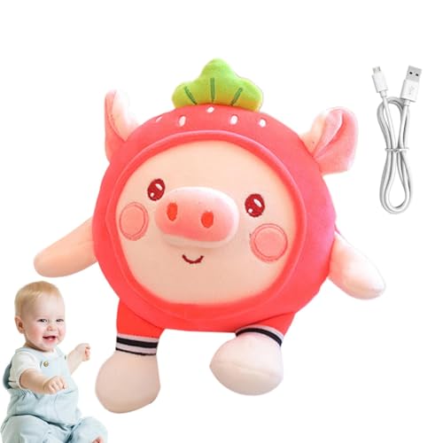 Fulenyi Musikalisches Plüschtier, Plüschtiere mit Sound, Musikspielzeug für Babys, Haustiere, geeignet für Reisen, USB, mit Musik und Vibrationen, für Entwicklungsspiele von Fulenyi